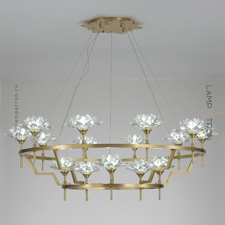 LOTOS Ring Chandelier by Lampadom - angle view