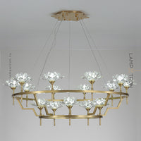 LOTOS Ring Chandelier by Lampadom - angle view