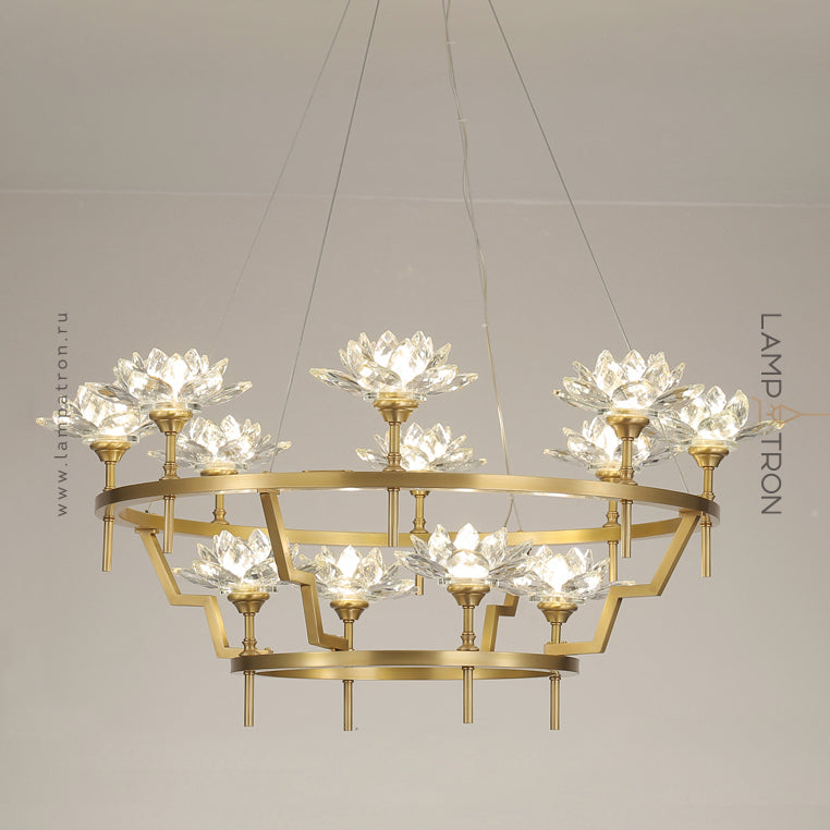 LOTOS Ring Chandelier by Lampadom - top view