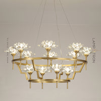 LOTOS Ring Chandelier by Lampadom - top view