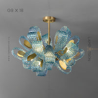 LUCIA Chandelier by Lampadom - angle view