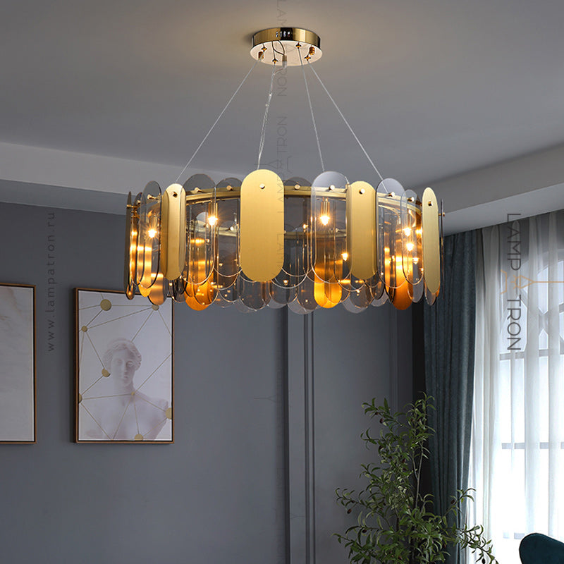 MARLINA GLOSS Ring Chandelier by Lampadom - angle view