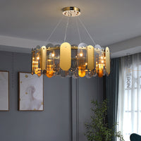 MARLINA GLOSS Ring Chandelier by Lampadom - angle view