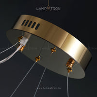 MARLINA GLOSS Ring Chandelier by Lampadom - detail view
