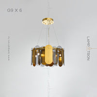 MARLINA GLOSS Ring Chandelier by Lampadom - top view