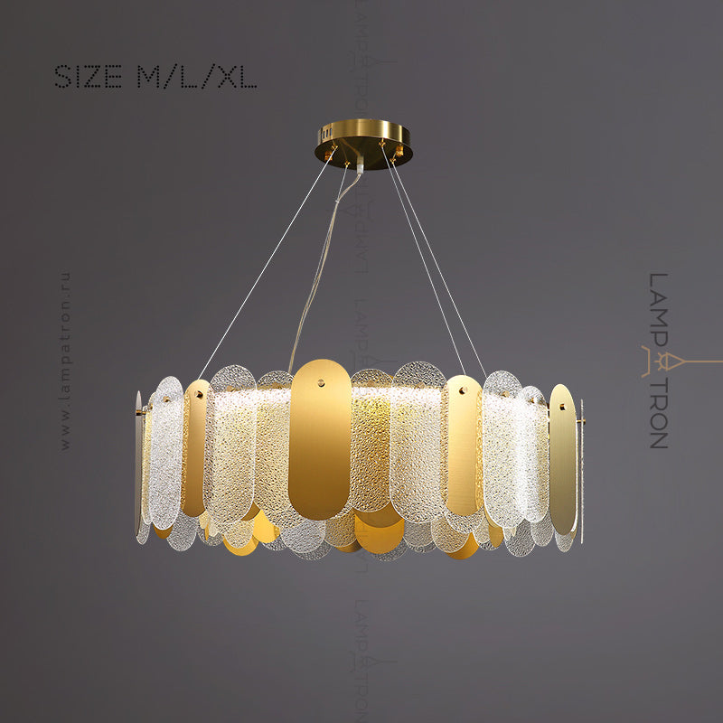 MARLINA Ring Chandelier by Lampadom - top view