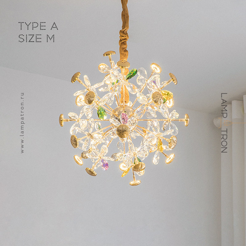 NELIO Chandelier by Lampadom - scale reference