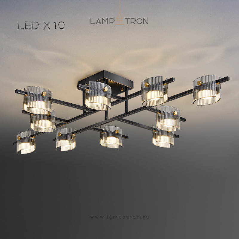 NICOLETTA Ceiling Chandelier by Lampadom - ambient shot