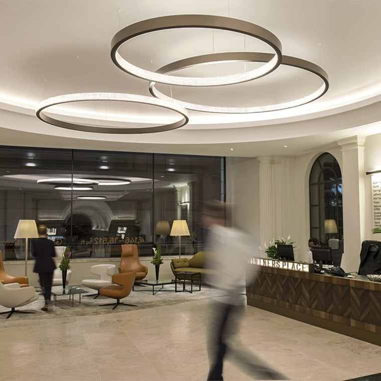 NIMBUS Ring Chandelier by Lampadom - side view