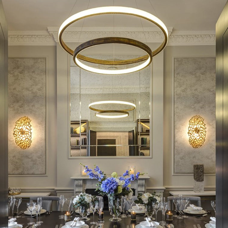 NIMBUS Ring Chandelier by Lampadom - angle view
