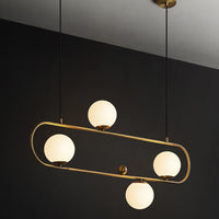HOOP Linear Chandelier by Lampadom - close-up