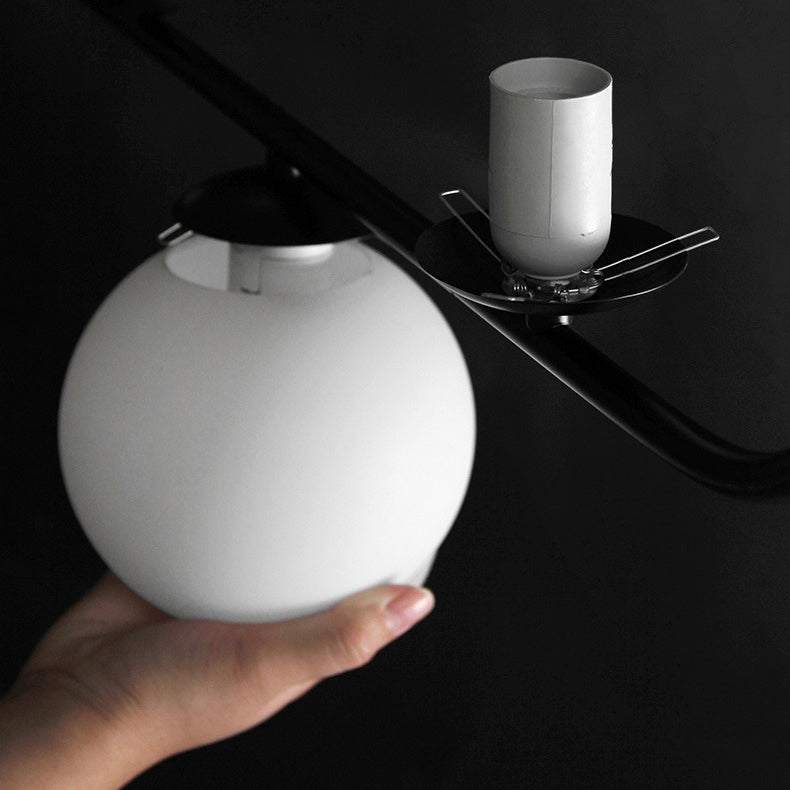 HOOP Linear Chandelier by Lampadom - angle view