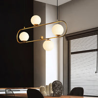 HOOP Linear Chandelier by Lampadom - scale reference