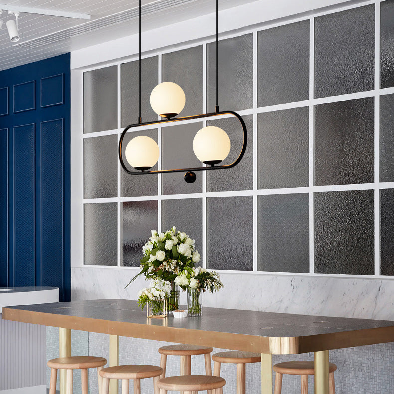 HOOP Linear Chandelier by Lampadom - ambient shot