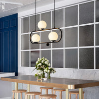 HOOP Linear Chandelier by Lampadom - ambient shot