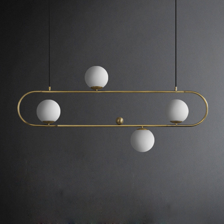 HOOP Linear Chandelier by Lampadom - ambient shot