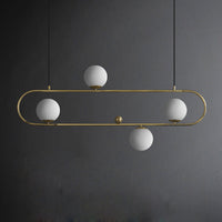 HOOP Linear Chandelier by Lampadom - ambient shot