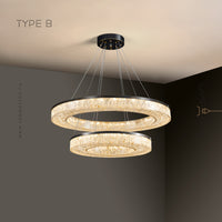 OLAGUS Ring Chandelier by Lampadom - side view
