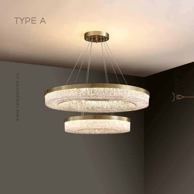 OLAGUS Ring Chandelier by Lampadom - ambient shot