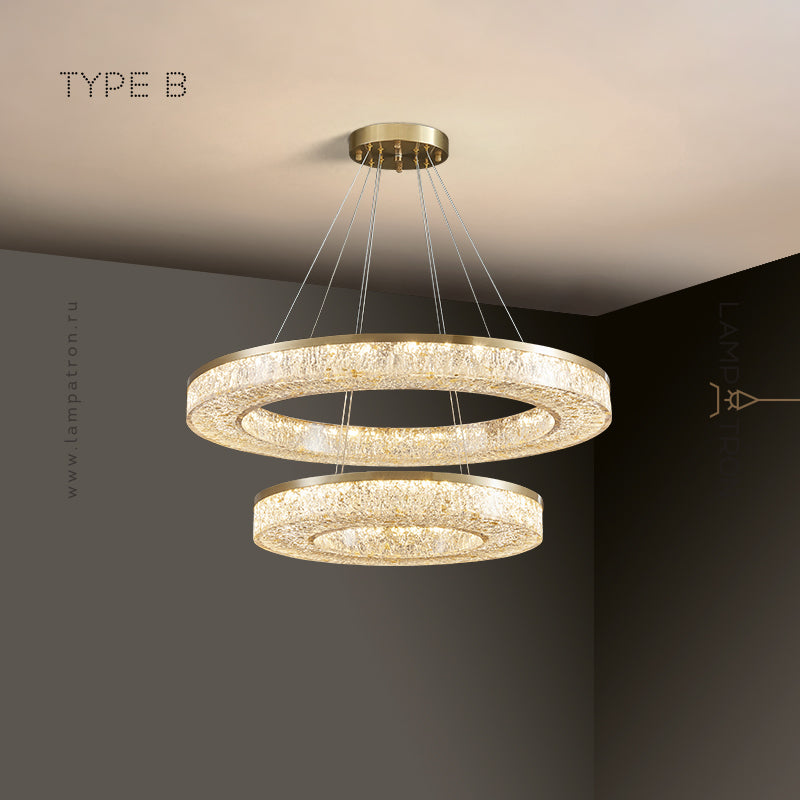 OLAGUS Ring Chandelier by Lampadom - angle view