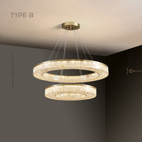OLAGUS Ring Chandelier by Lampadom - angle view