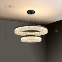 OLAGUS Ring Chandelier by Lampadom - top view