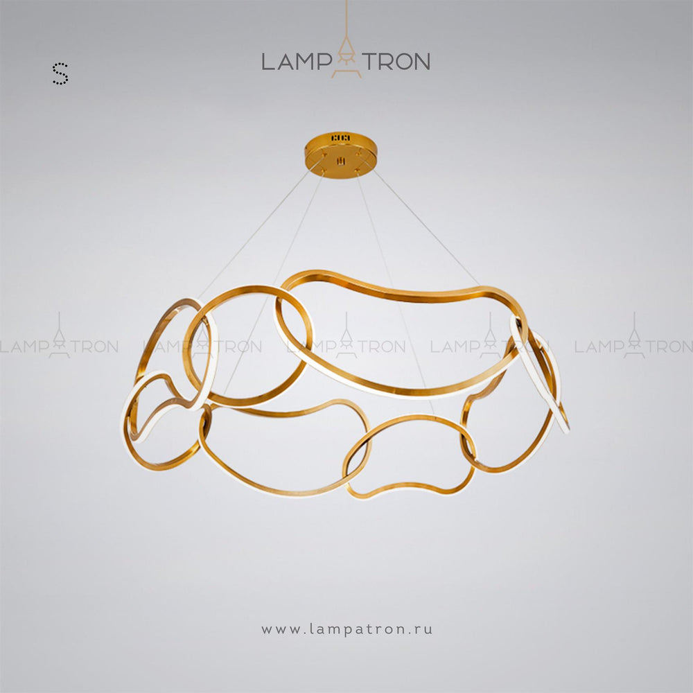 OTEA Ring Chandelier by Lampadom - side view