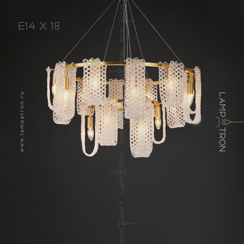 PALMIRA Chandelier by Lampadom - side view