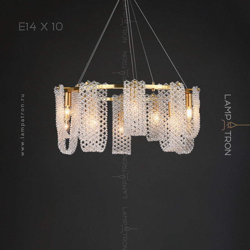 PALMIRA Chandelier by Lampadom - angle view