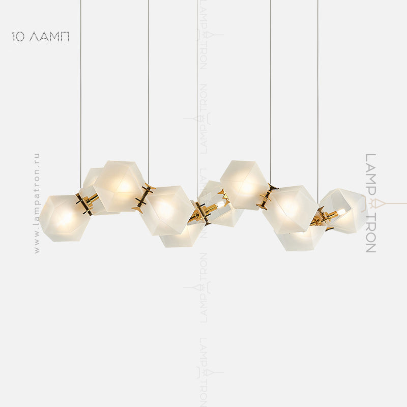 PHILLIS Linear Chandelier by Lampadom - ambient shot