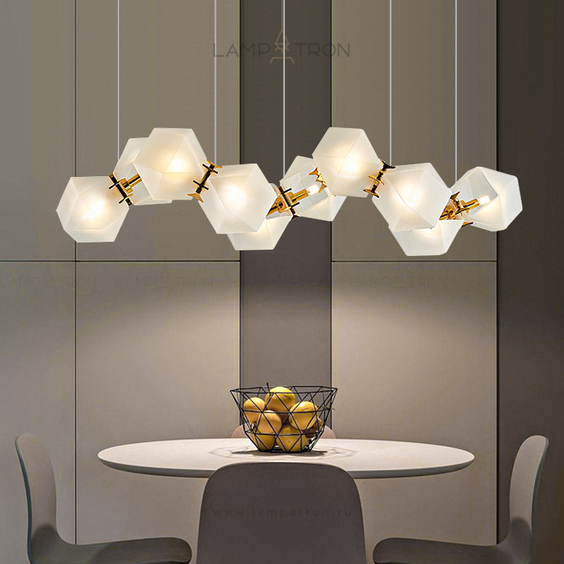 PHILLIS Linear Chandelier by Lampadom - ambient shot