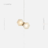 PHILLIS Linear Chandelier by Lampadom - side view