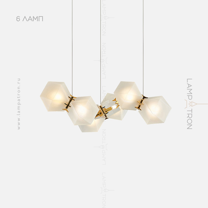 PHILLIS Linear Chandelier by Lampadom - detail view