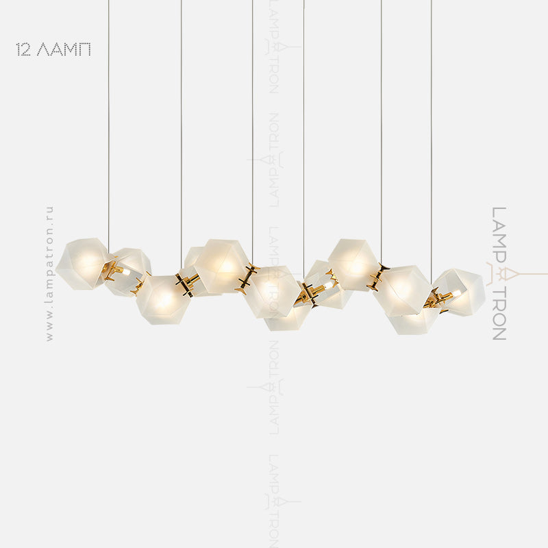 PHILLIS Linear Chandelier by Lampadom - top view