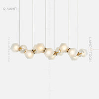 PHILLIS Linear Chandelier by Lampadom - top view