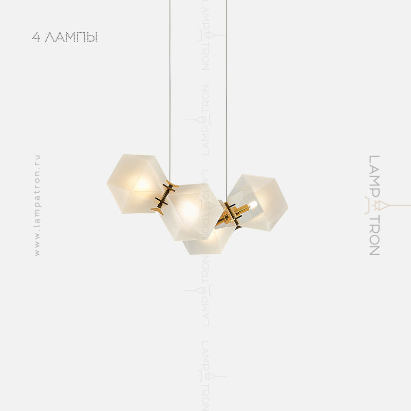 PHILLIS Linear Chandelier by Lampadom - close-up