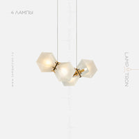 PHILLIS Linear Chandelier by Lampadom - close-up