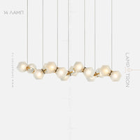 PHILLIS Linear Chandelier by Lampadom - angle view