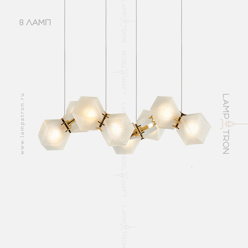 PHILLIS Linear Chandelier by Lampadom - scale reference