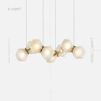 PHILLIS Linear Chandelier by Lampadom - scale reference