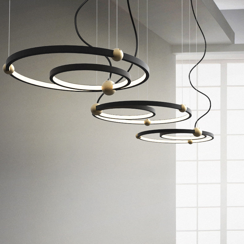 PLANETARY Ring Chandelier by Lampadom - side view
