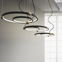 PLANETARY Ring Chandelier by Lampadom - side view
