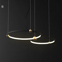 PLANETARY Ring Chandelier by Lampadom - angle view