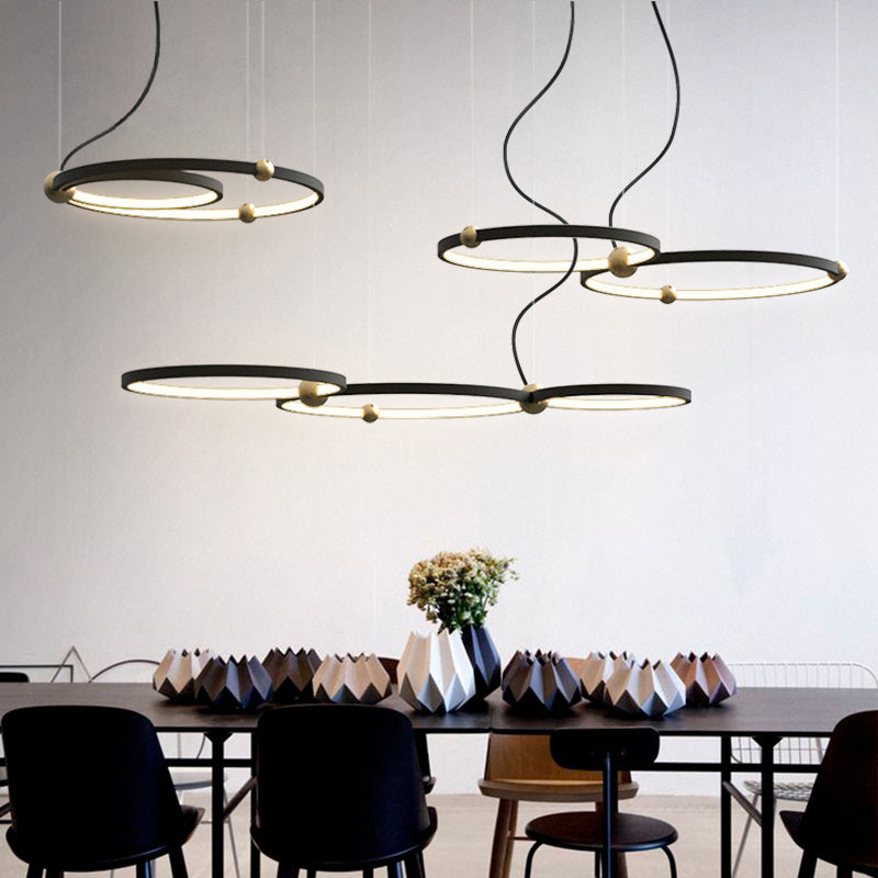 PLANETARY Ring Chandelier by Lampadom - ambient shot