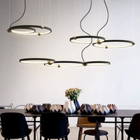 PLANETARY Ring Chandelier by Lampadom - ambient shot