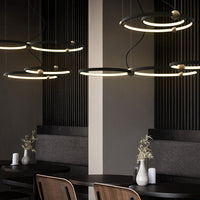 PLANETARY Ring Chandelier by Lampadom - scale reference