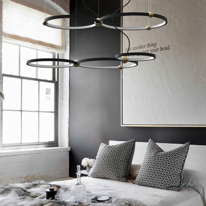 PLANETARY Ring Chandelier by Lampadom - ambient shot