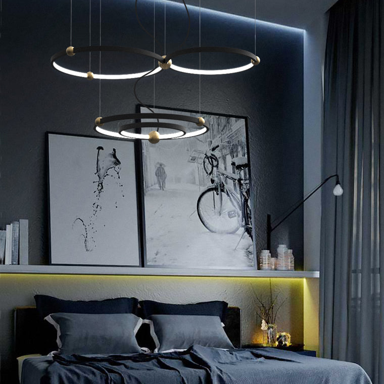 PLANETARY Ring Chandelier by Lampadom - detail view