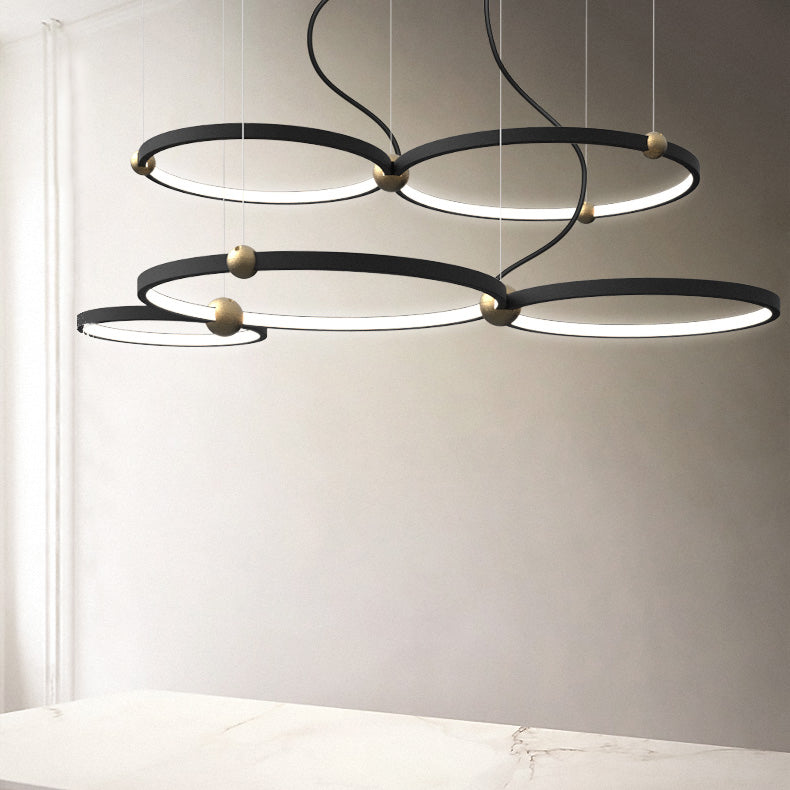 PLANETARY Ring Chandelier by Lampadom - top view