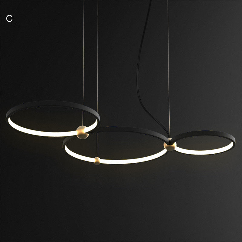 PLANETARY Ring Chandelier by Lampadom - side view